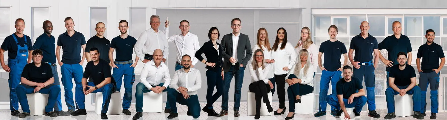 Gruppenbild der Mitarbeiter von Pulvermüller