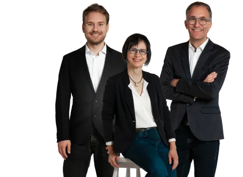 Geschäftsführung: Elisabeth, Christoph und Joshua Unger, groß