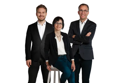 Geschäftsführung: Elisabeth, Christoph und Joshua Unger, groß